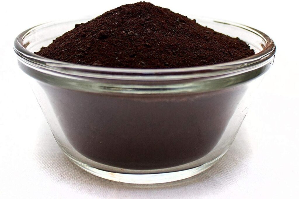 blood meal fertilizer powder close up