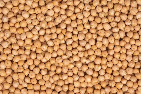 Dry roasted chickpeas packaged for healthy snack markets