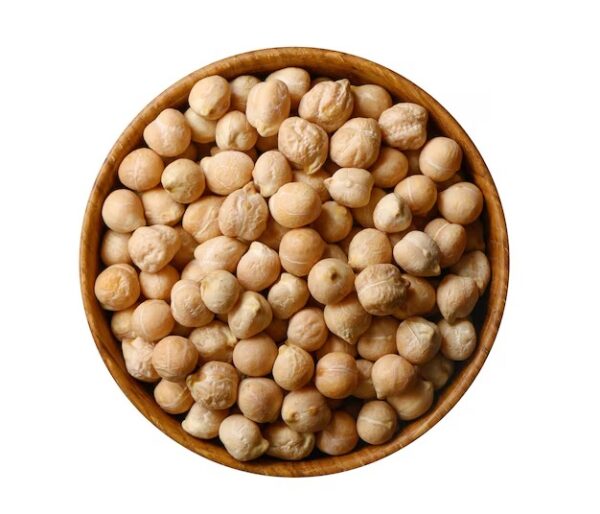 Bulk bag of dried chickpeas ready for wholesale supply