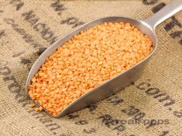 Red Splity Lentils (4) Red lentils used for healthy snacks and crisps