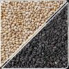 white& black sesame seeds Premium organic black and white sesame seeds