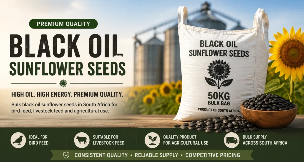 Black oil sunflower seeds South Africa bulk supply
